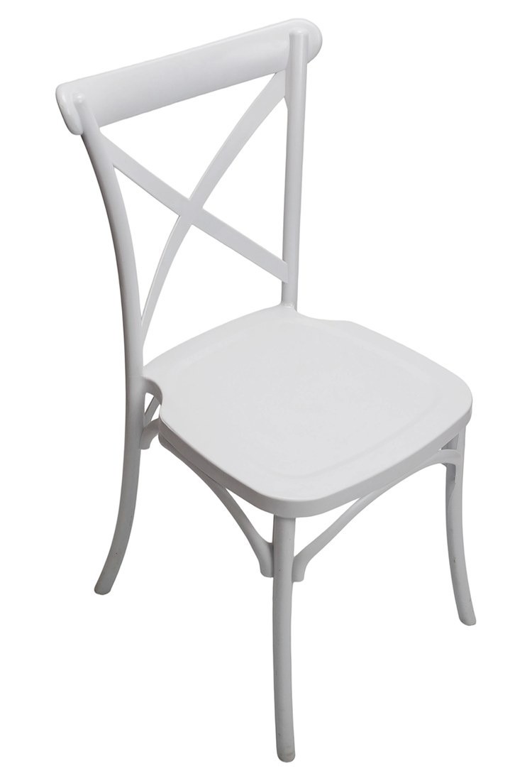 Sedia Cross Back in resina