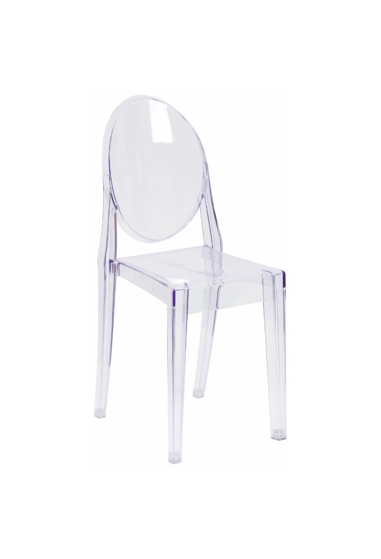 Sedia Ghost senza braccioli