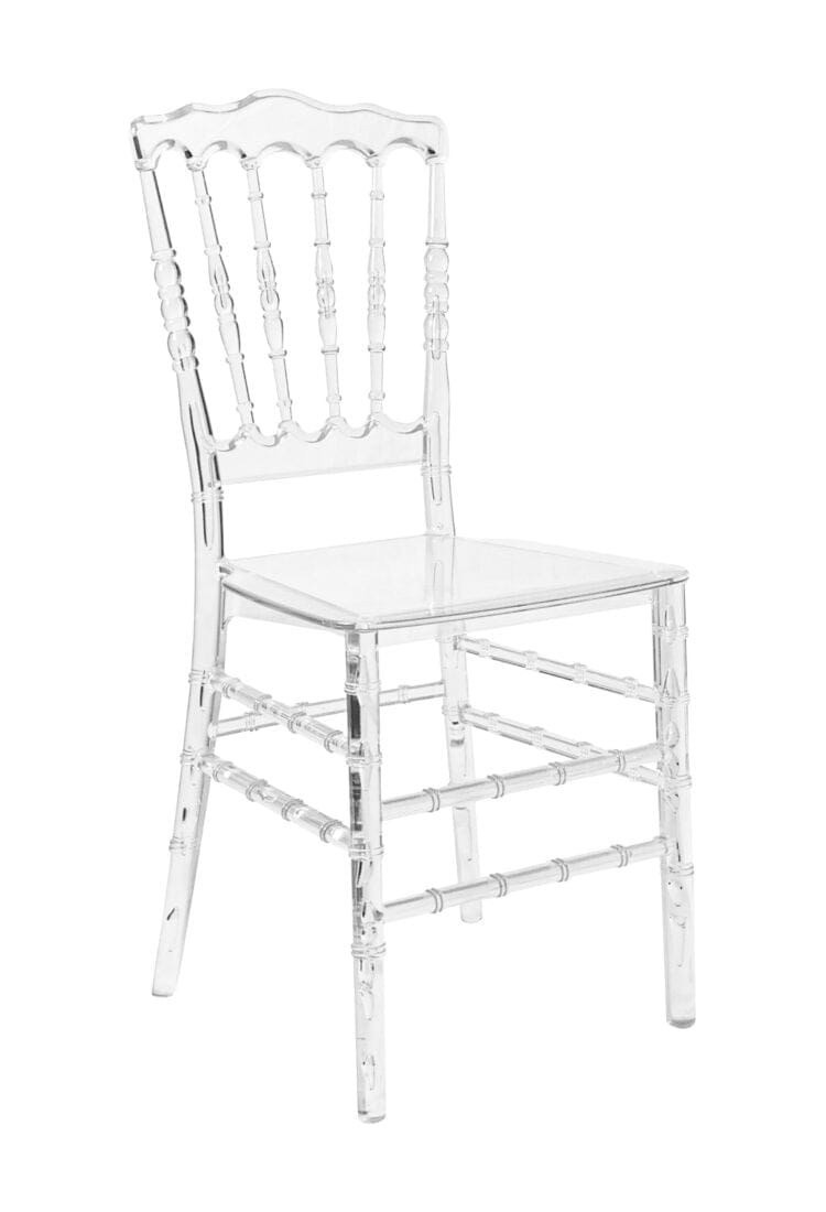 Sedia Napoleon trasparente in resina – Stile 2