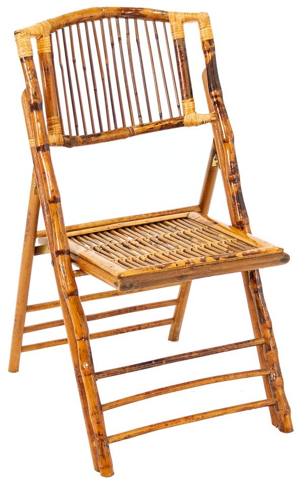 Sedia pieghevole in bambù